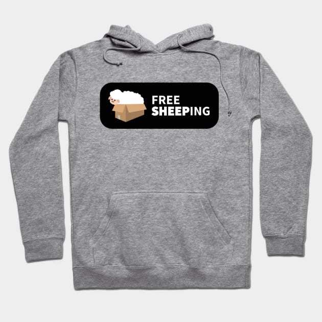 Free Shipping Sheep | Funny Pun | Gift ideas Hoodie by Fluffy-Vectors